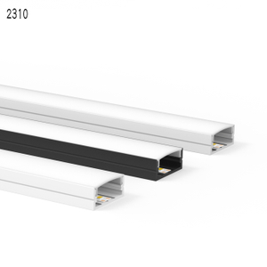 black LED Profile with Lens Commerical Lighting